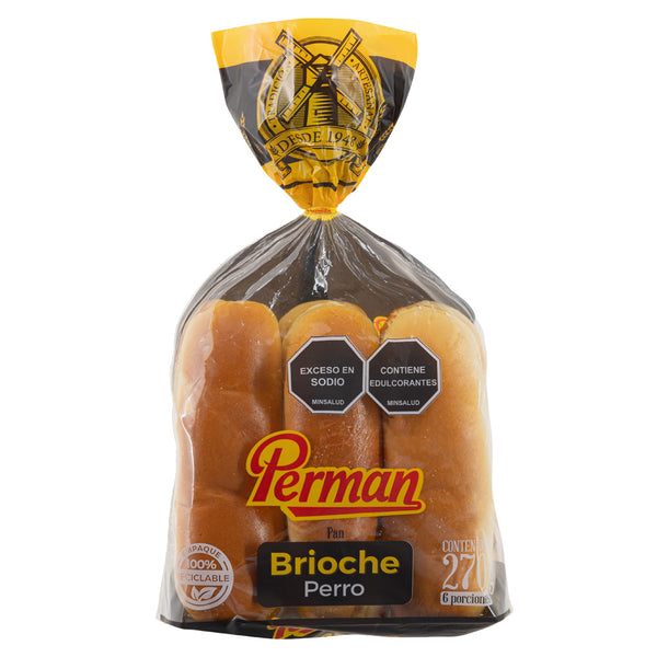 PAN PERRO PERMAN 6U 270G BRIOCHE